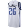 NBA Dallas Mavericks Trikot Spencer Dinwiddie 26 Nike 2022-23 Association Edition Weiß Swingman - Herren